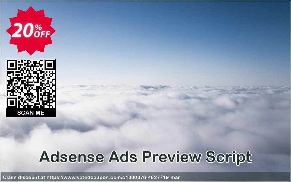 Adsense Ads Preview Script Coupon, discount Adsense Ads Preview Script Formidable sales code 2024. Promotion: fearsome deals code of Adsense Ads Preview Script 2024