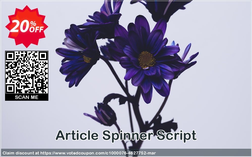 Article Spinner Script Coupon Code Apr 2024, 20% OFF - VotedCoupon