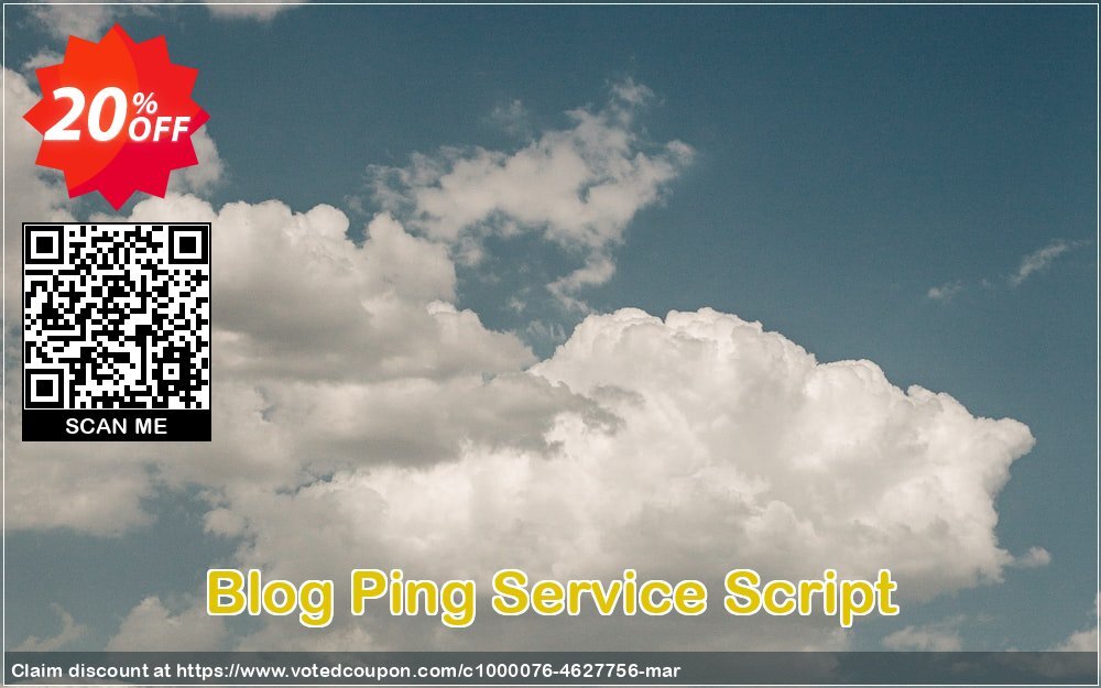 Blog Ping Service Script Coupon Code May 2024, 20% OFF - VotedCoupon