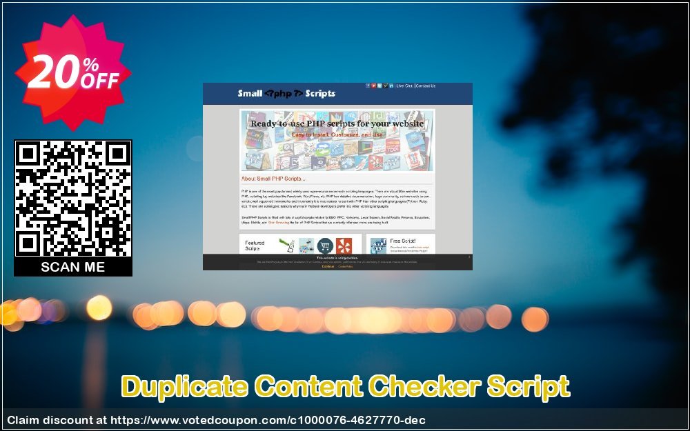 Duplicate Content Checker Script Coupon Code Apr 2024, 20% OFF - VotedCoupon