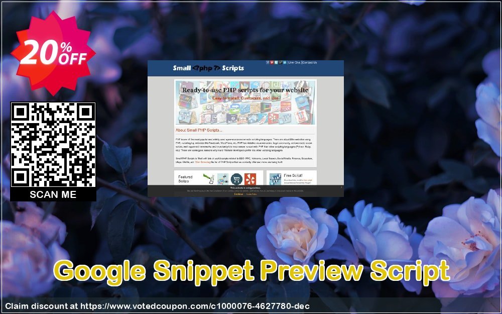 Google Snippet Preview Script Coupon, discount Google Snippet Preview Script Awesome discounts code 2023. Promotion: wonderful promotions code of Google Snippet Preview Script 2023