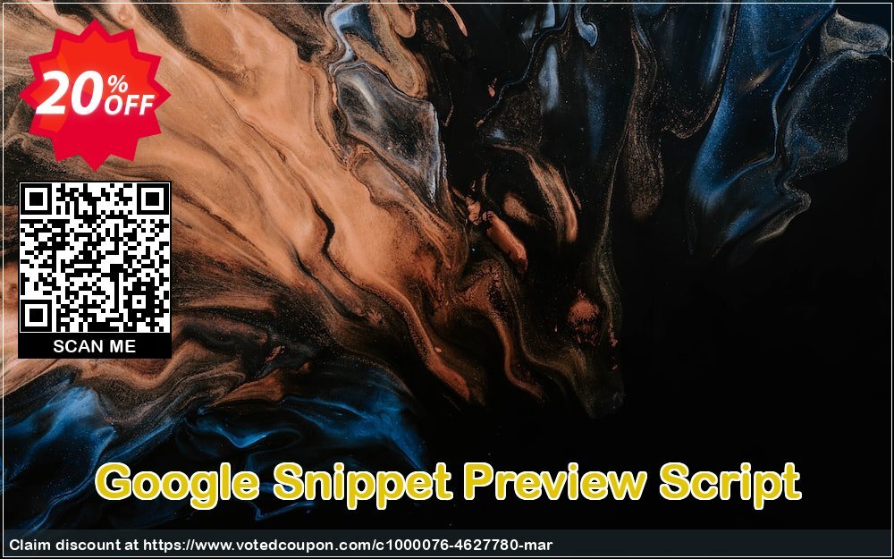 Google Snippet Preview Script Coupon, discount Google Snippet Preview Script Awesome discounts code 2024. Promotion: wonderful promotions code of Google Snippet Preview Script 2024