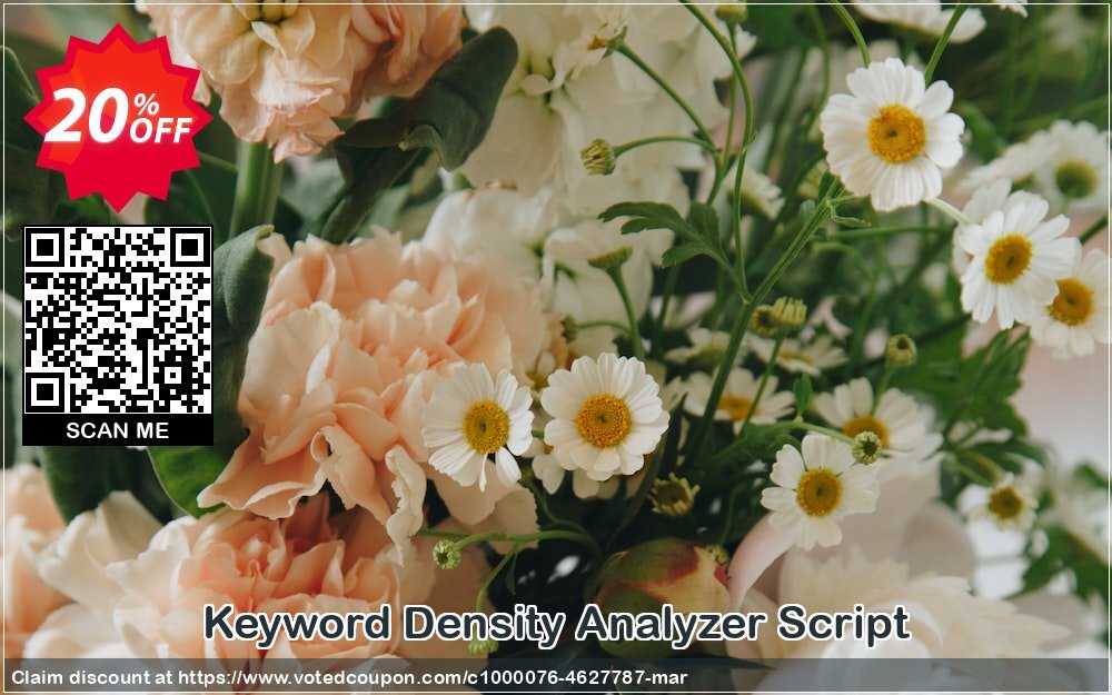 Keyword Density Analyzer Script Coupon Code Jun 2024, 20% OFF - VotedCoupon