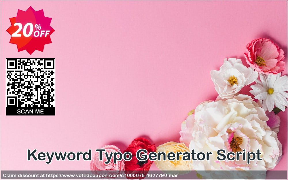 Keyword Typo Generator Script Coupon Code Apr 2024, 20% OFF - VotedCoupon