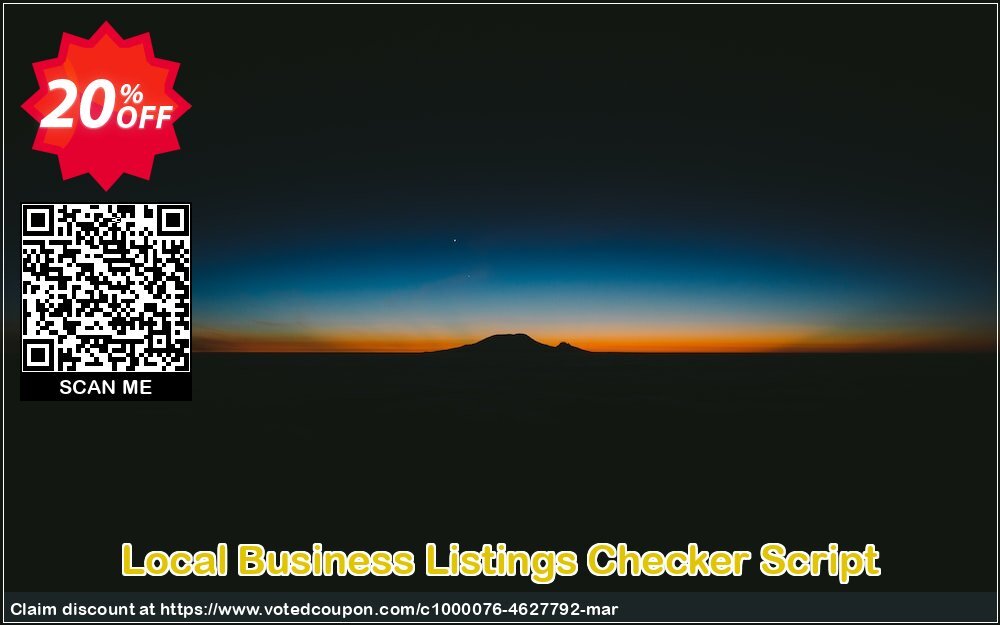 Local Business Listings Checker Script Coupon Code Apr 2024, 20% OFF - VotedCoupon