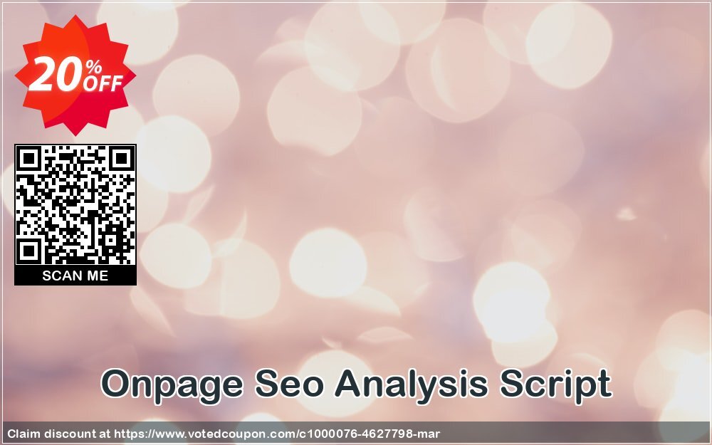 Onpage Seo Analysis Script Coupon, discount Onpage Seo Analysis Script Best offer code 2025. Promotion: big discount code of Onpage Seo Analysis Script 2024
