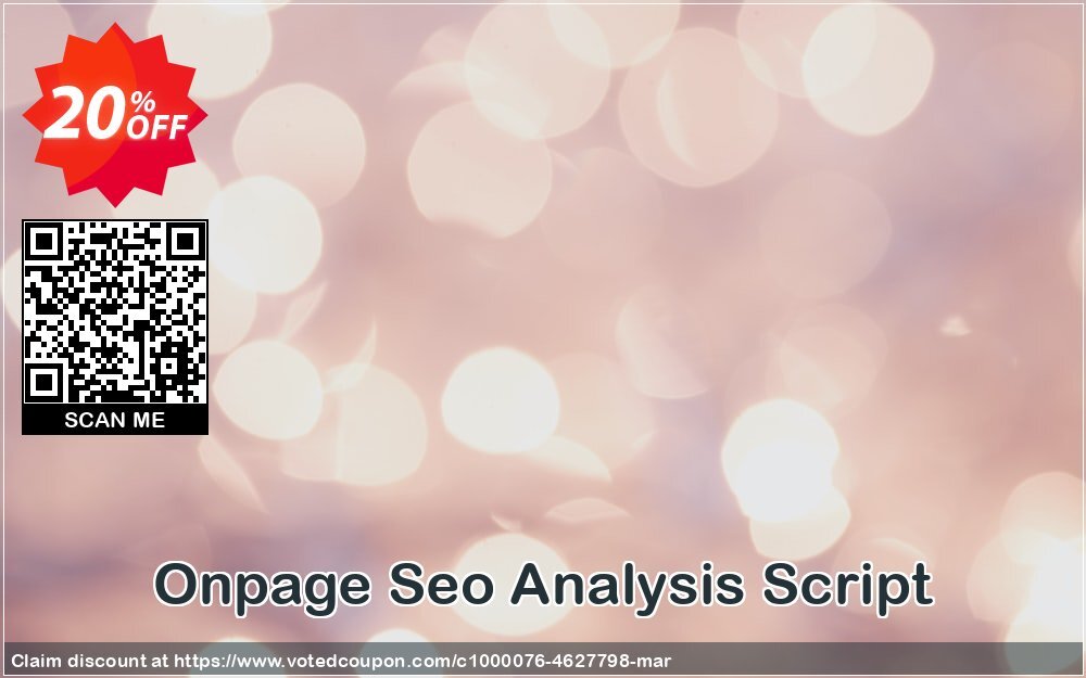 Onpage Seo Analysis Script Coupon Code May 2024, 20% OFF - VotedCoupon