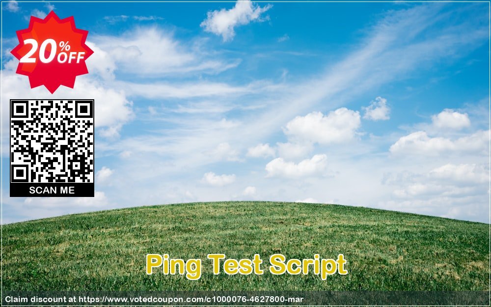 Ping Test Script Coupon, discount Ping Test Script Hottest promo code 2024. Promotion: special discounts code of Ping Test Script 2024