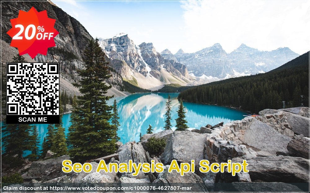 Seo Analysis Api Script Coupon, discount Seo Analysis Api Script Staggering promo code 2024. Promotion: imposing discounts code of Seo Analysis Api Script 2024