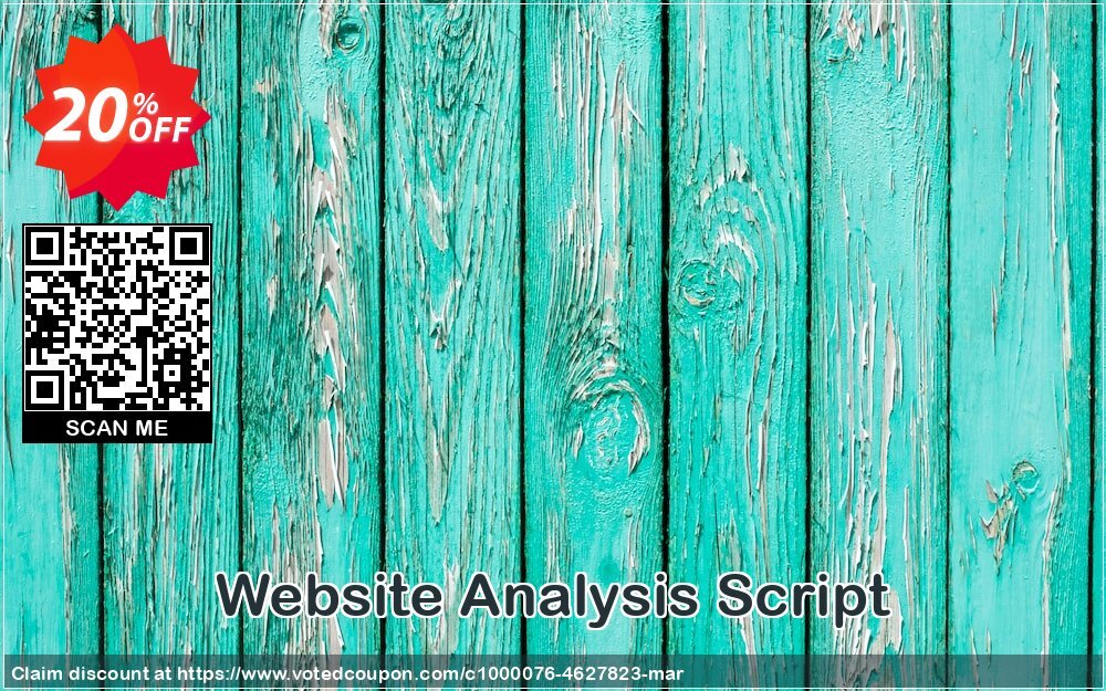 Website Analysis Script Coupon, discount Website Analysis Script Hottest promotions code 2024. Promotion: special sales code of Website Analysis Script 2024