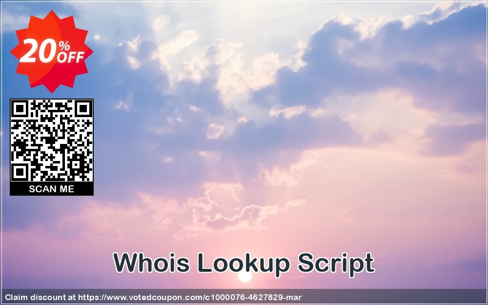 Whois Lookup Script Coupon Code Apr 2024, 20% OFF - VotedCoupon