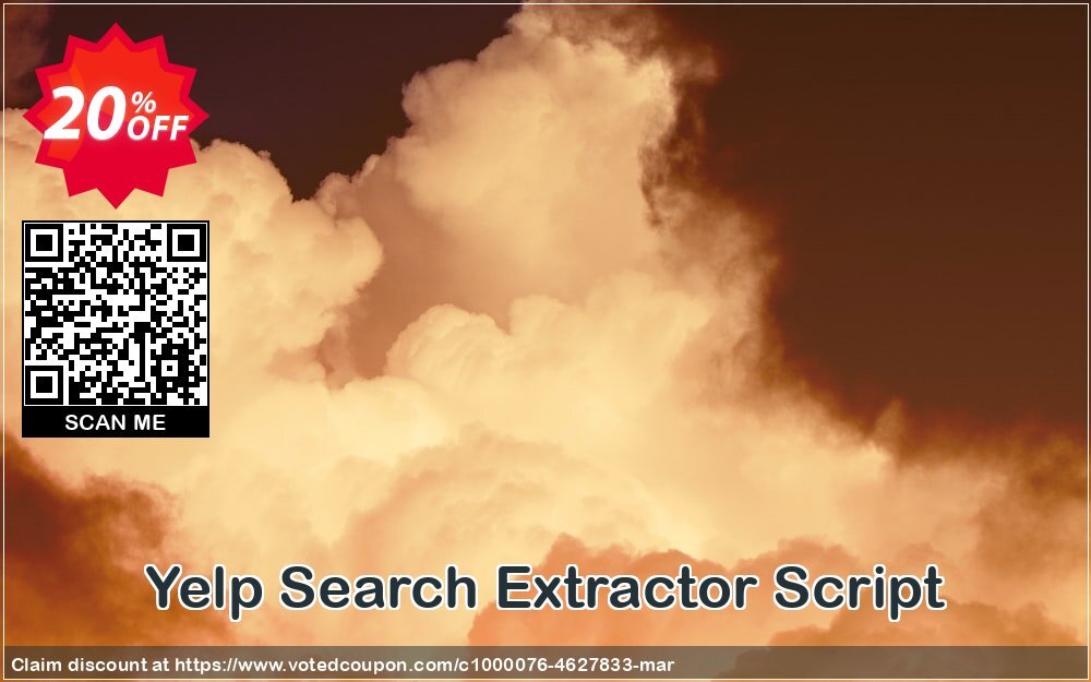 Yelp Search Extractor Script Coupon, discount Yelp Search Extractor Script Impressive offer code 2024. Promotion: formidable discount code of Yelp Search Extractor Script 2024