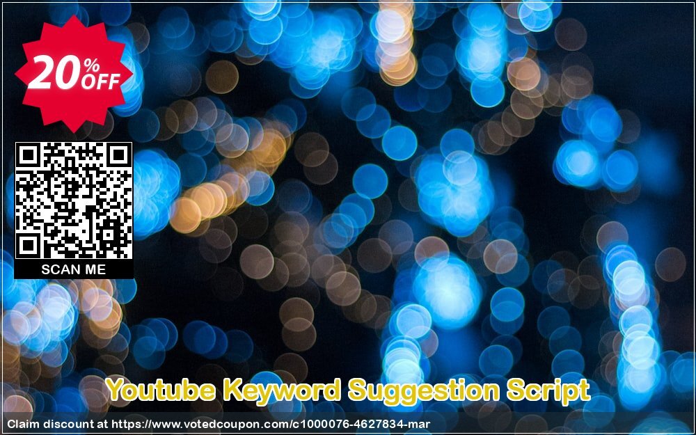 Youtube Keyword Suggestion Script Coupon Code Apr 2024, 20% OFF - VotedCoupon