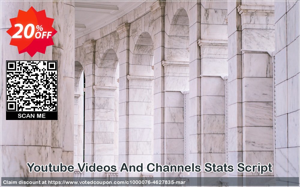 Youtube Videos And Channels Stats Script Coupon, discount Youtube Videos And Channels Stats Script Fearsome promo code 2024. Promotion: dreaded discounts code of Youtube Videos And Channels Stats Script 2024