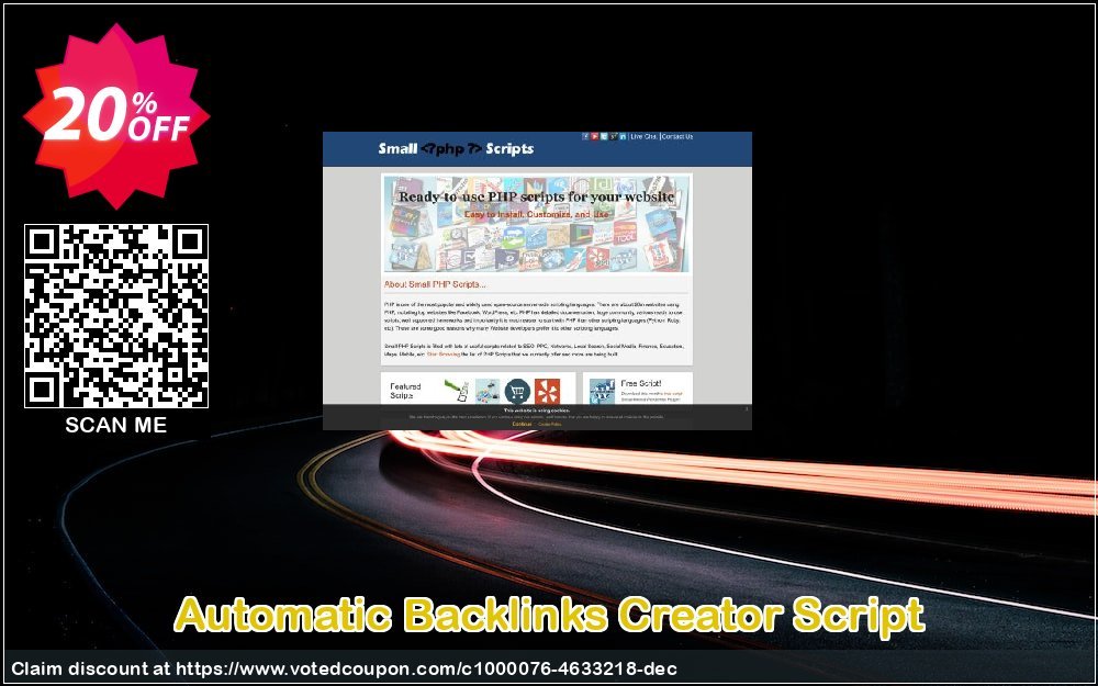 Automatic Backlinks Creator Script Coupon, discount Automatic Backlinks Creator Script Dreaded promo code 2024. Promotion: excellent discounts code of Automatic Backlinks Creator Script 2024