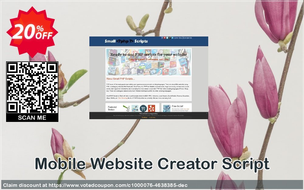 Mobile Website Creator Script Coupon Code May 2024, 20% OFF - VotedCoupon