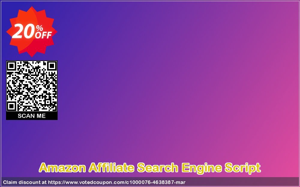 Amazon Affiliate Search Engine Script Coupon Code Apr 2024, 20% OFF - VotedCoupon