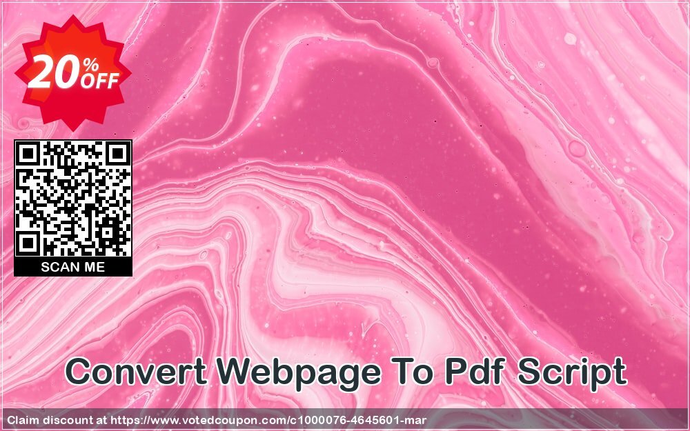 Convert Webpage To Pdf Script Coupon Code Apr 2024, 20% OFF - VotedCoupon