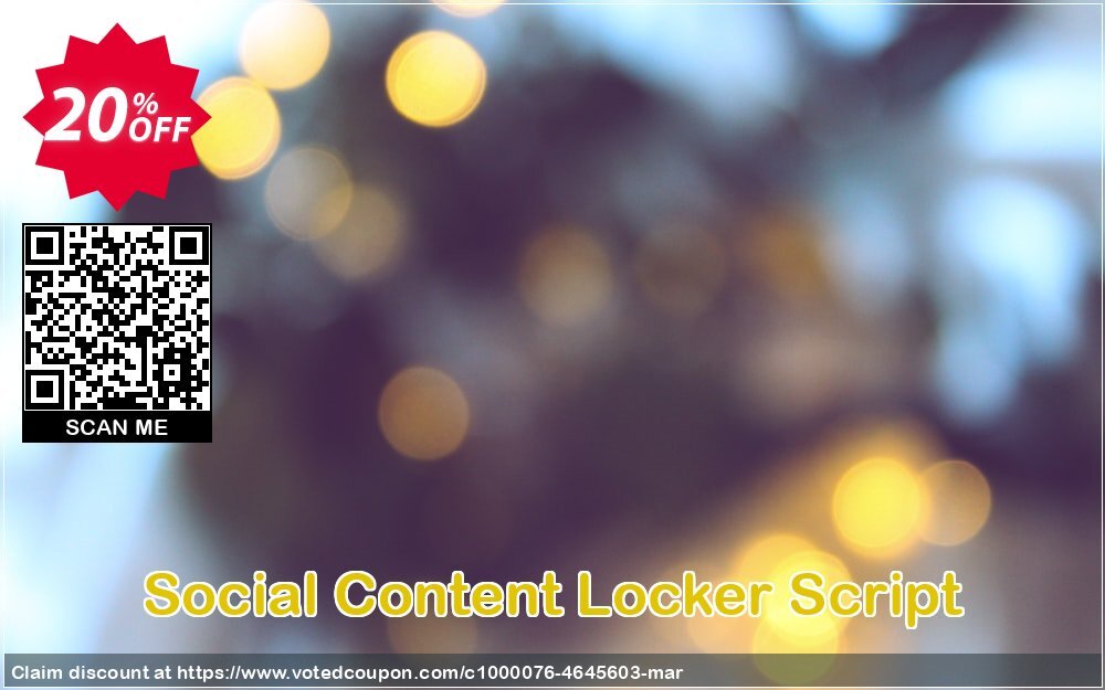 Social Content Locker Script Coupon Code May 2024, 20% OFF - VotedCoupon