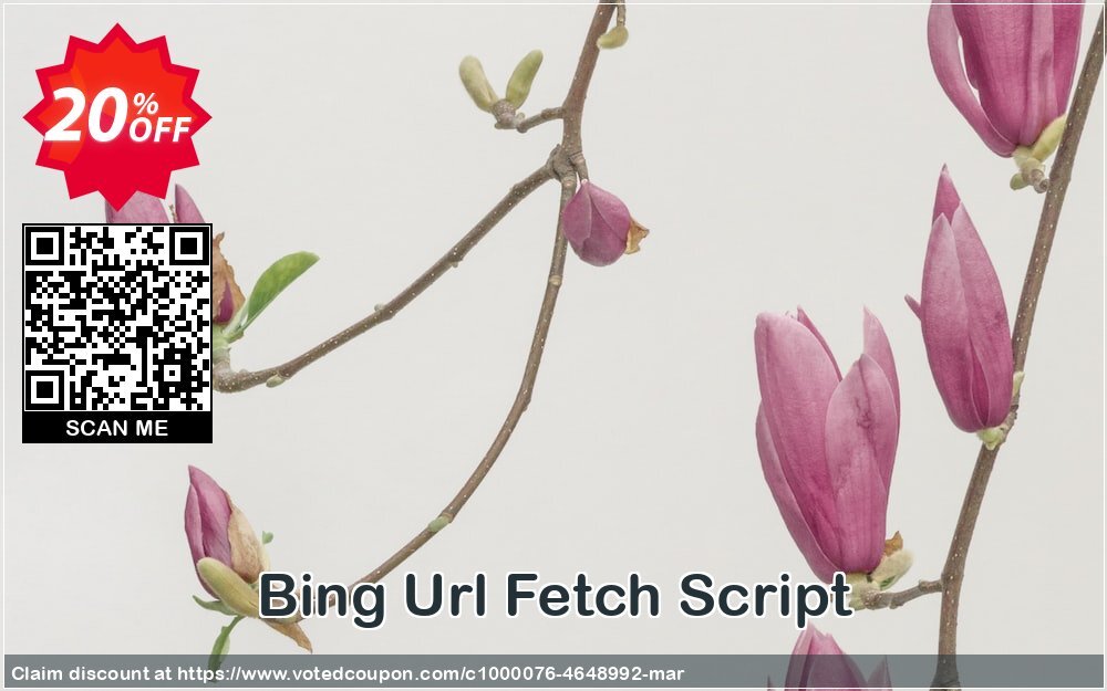 Bing Url Fetch Script Coupon, discount Bing Url Fetch Script Stirring sales code 2024. Promotion: impressive deals code of Bing Url Fetch Script 2024