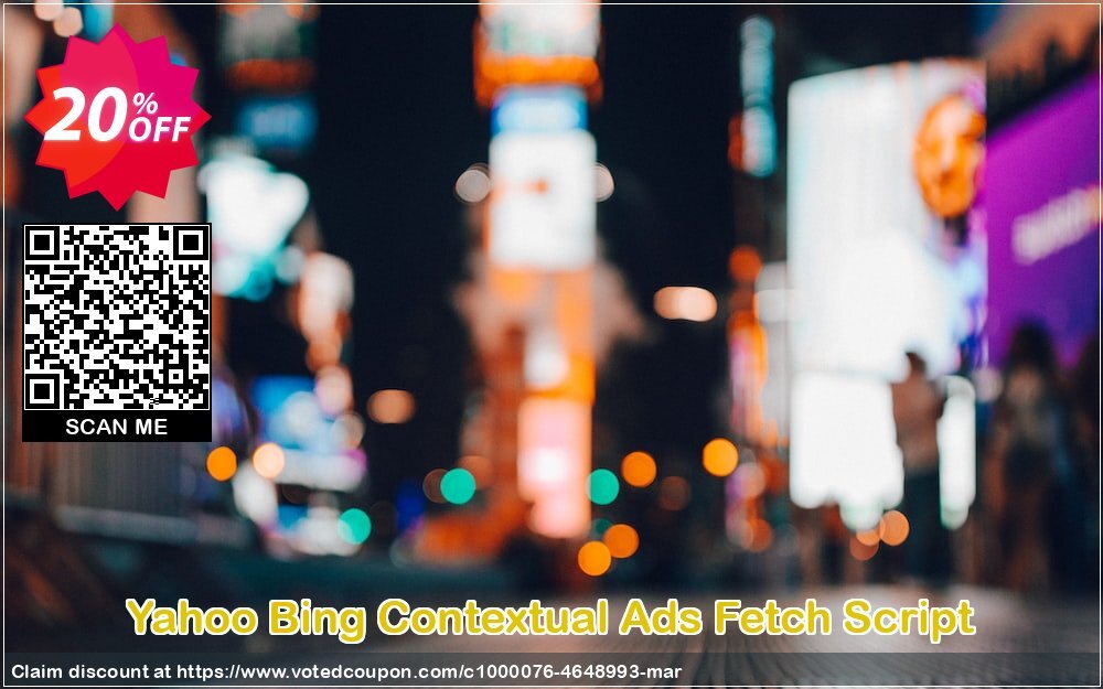 Yahoo Bing Contextual Ads Fetch Script Coupon, discount Yahoo Bing Contextual Ads Fetch Script Impressive deals code 2024. Promotion: formidable offer code of Yahoo Bing Contextual Ads Fetch Script 2024