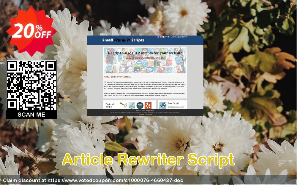 Article Rewriter Script Coupon Code May 2024, 20% OFF - VotedCoupon