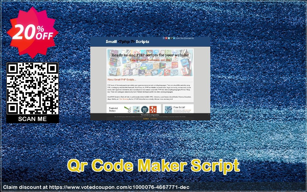 Qr Code Maker Script Coupon, discount Qr Code Maker Script Super discounts code 2024. Promotion: best promotions code of Qr Code Maker Script 2024