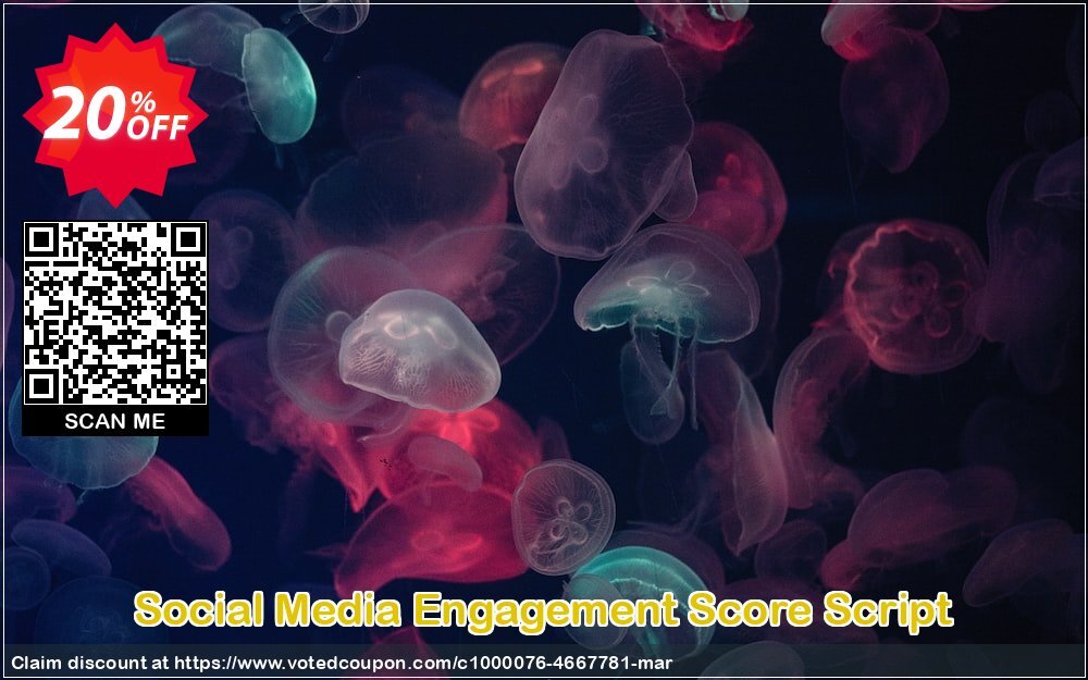 Social Media Engagement Score Script Coupon, discount Social Media Engagement Score Script Staggering deals code 2024. Promotion: imposing offer code of Social Media Engagement Score Script 2024