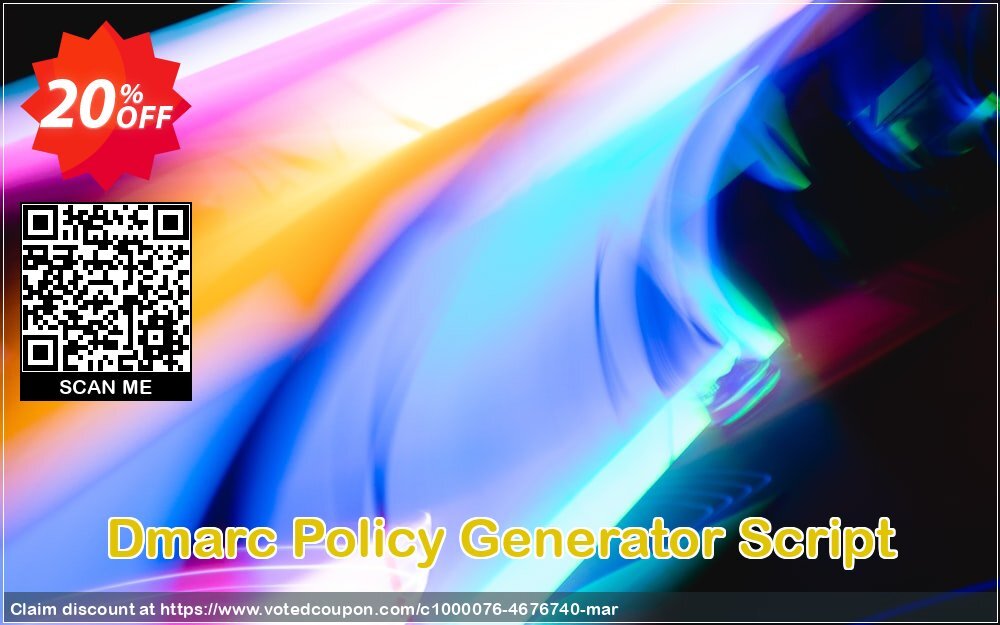 Dmarc Policy Generator Script Coupon, discount Dmarc Policy Generator Script Amazing sales code 2024. Promotion: super deals code of Dmarc Policy Generator Script 2024