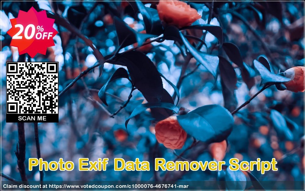 Photo Exif Data Remover Script Coupon, discount Photo Exif Data Remover Script Super deals code 2025. Promotion: best offer code of Photo Exif Data Remover Script 2024