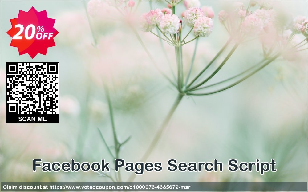 Facebook Pages Search Script Coupon, discount Facebook Pages Search Script Formidable sales code 2024. Promotion: fearsome deals code of Facebook Pages Search Script 2024