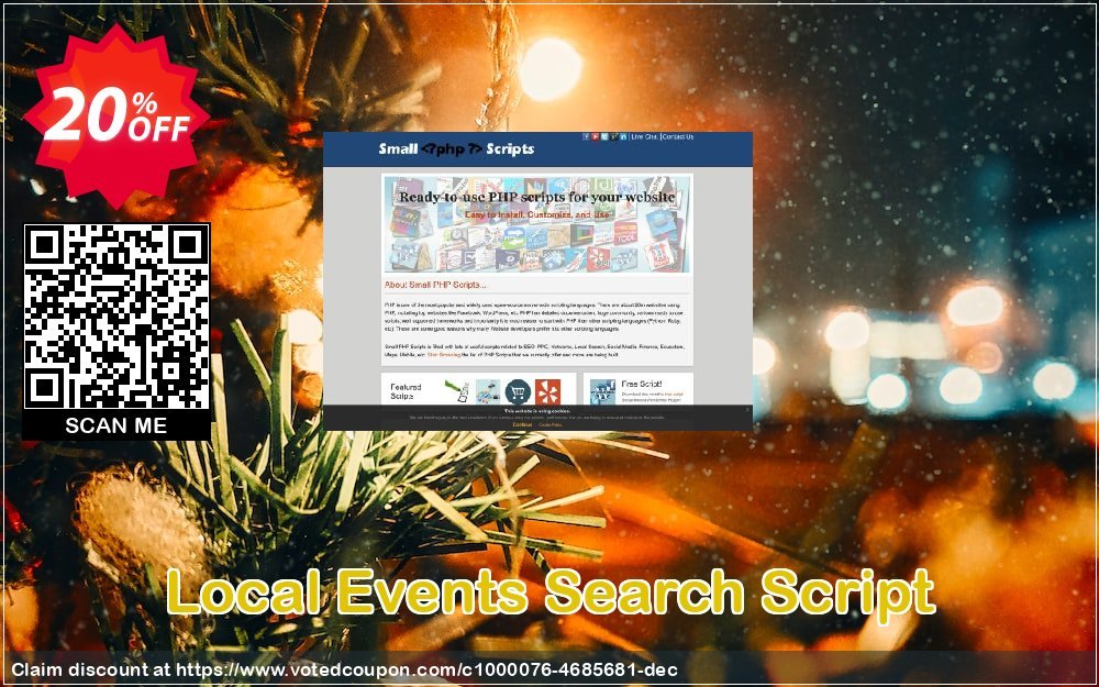 Local Events Search Script Coupon Code Apr 2024, 20% OFF - VotedCoupon