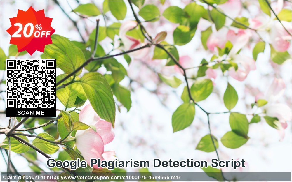 Google Plagiarism Detection Script Coupon, discount Google Plagiarism Detection Script Amazing promo code 2024. Promotion: super discounts code of Google Plagiarism Detection Script 2024