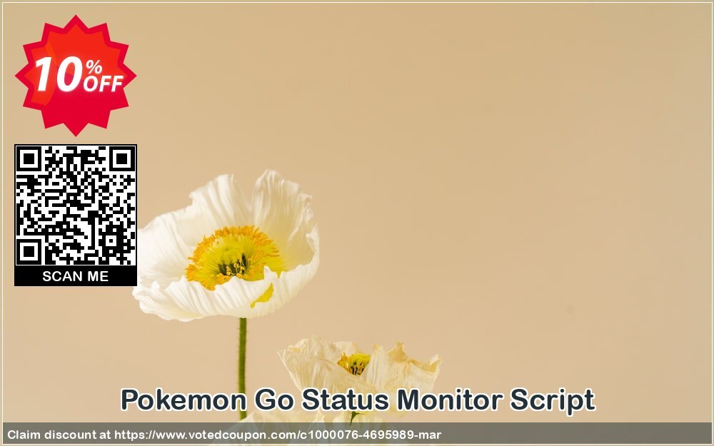 Pokemon Go Status Monitor Script Coupon, discount Pokemon Go Status Monitor Script awful sales code 2024. Promotion: awful sales code of Pokemon Go Status Monitor Script 2024