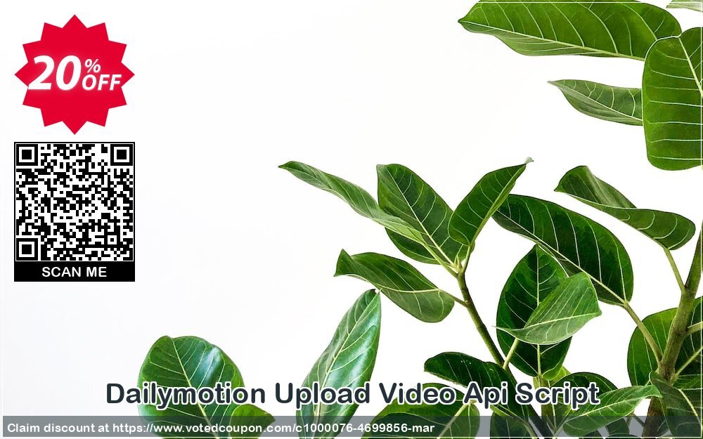 Dailymotion Upload Video Api Script Coupon Code Jun 2024, 20% OFF - VotedCoupon