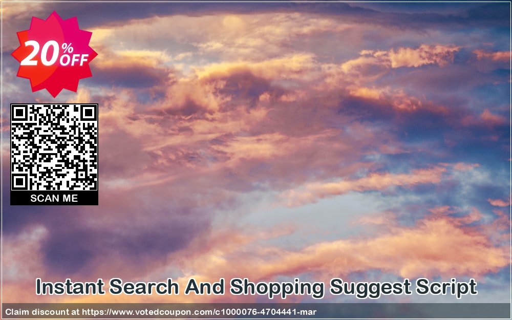 Instant Search And Shopping Suggest Script Coupon, discount Instant Search And Shopping Suggest Script Amazing offer code 2024. Promotion: stunning discount code of Instant Search And Shopping Suggest Script 2024