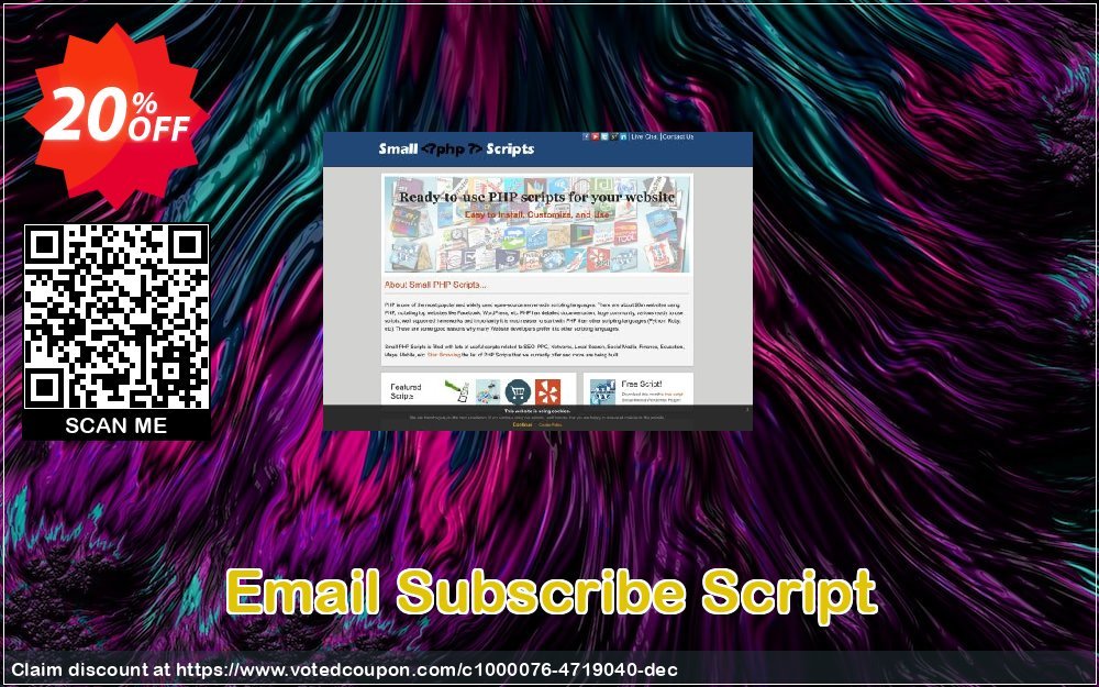 Email Subscribe Script Coupon Code Apr 2024, 20% OFF - VotedCoupon