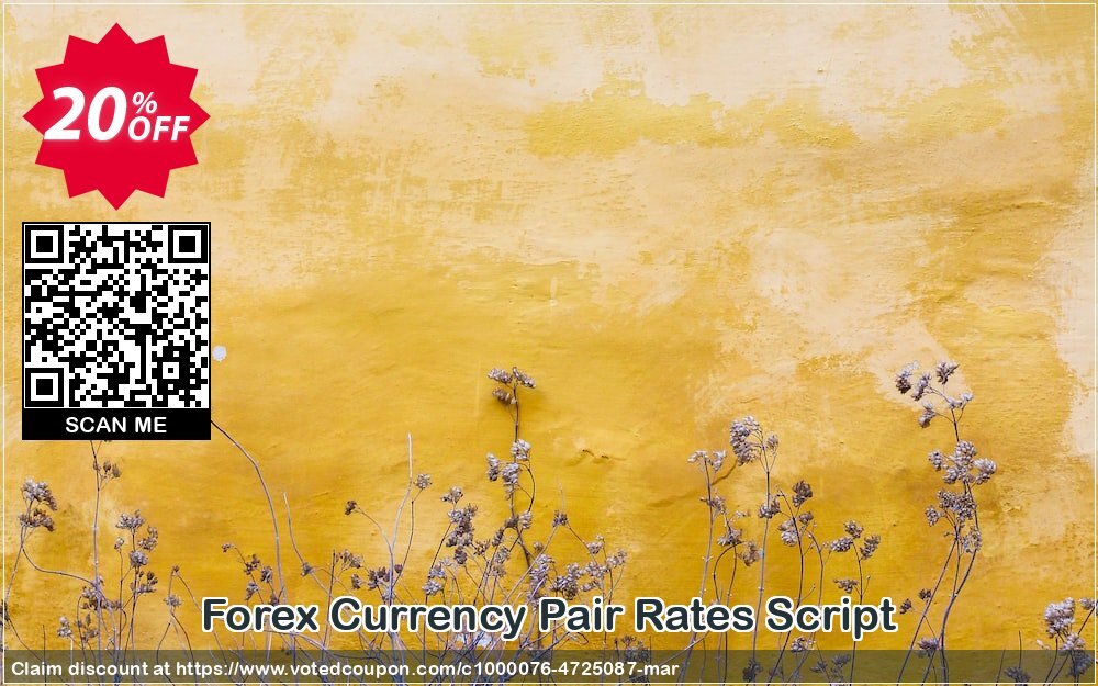 Forex Currency Pair Rates Script Coupon, discount Forex Currency Pair Rates Script Super discounts code 2024. Promotion: best promotions code of Forex Currency Pair Rates Script 2024