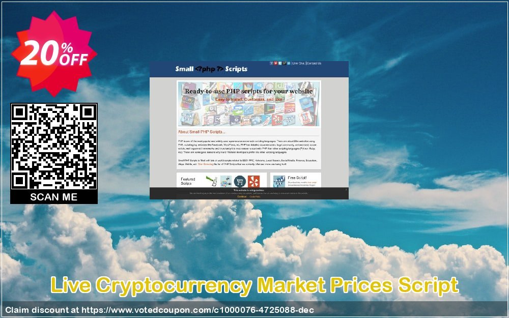 Live Cryptocurrency Market Prices Script Coupon, discount Live Cryptocurrency Market Prices Script Best promotions code 2023. Promotion: big sales code of Live Cryptocurrency Market Prices Script 2023