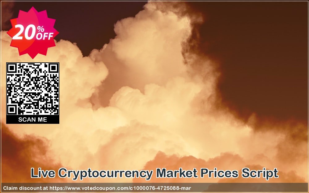 Live Cryptocurrency Market Prices Script Coupon, discount Live Cryptocurrency Market Prices Script Best promotions code 2024. Promotion: big sales code of Live Cryptocurrency Market Prices Script 2024