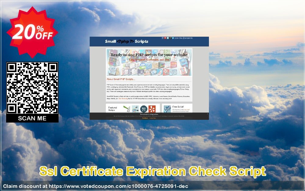 Ssl Certificate Expiration Check Script Coupon, discount Ssl Certificate Expiration Check Script Special offer code 2024. Promotion: exclusive discount code of Ssl Certificate Expiration Check Script 2024