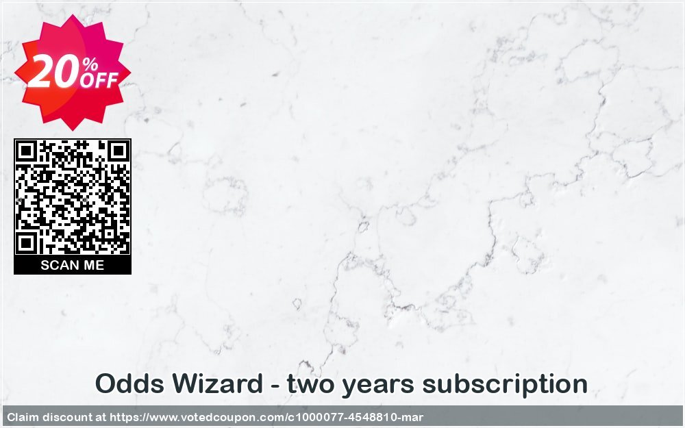 Odds Wizard - two years subscription Coupon Code Apr 2024, 20% OFF - VotedCoupon