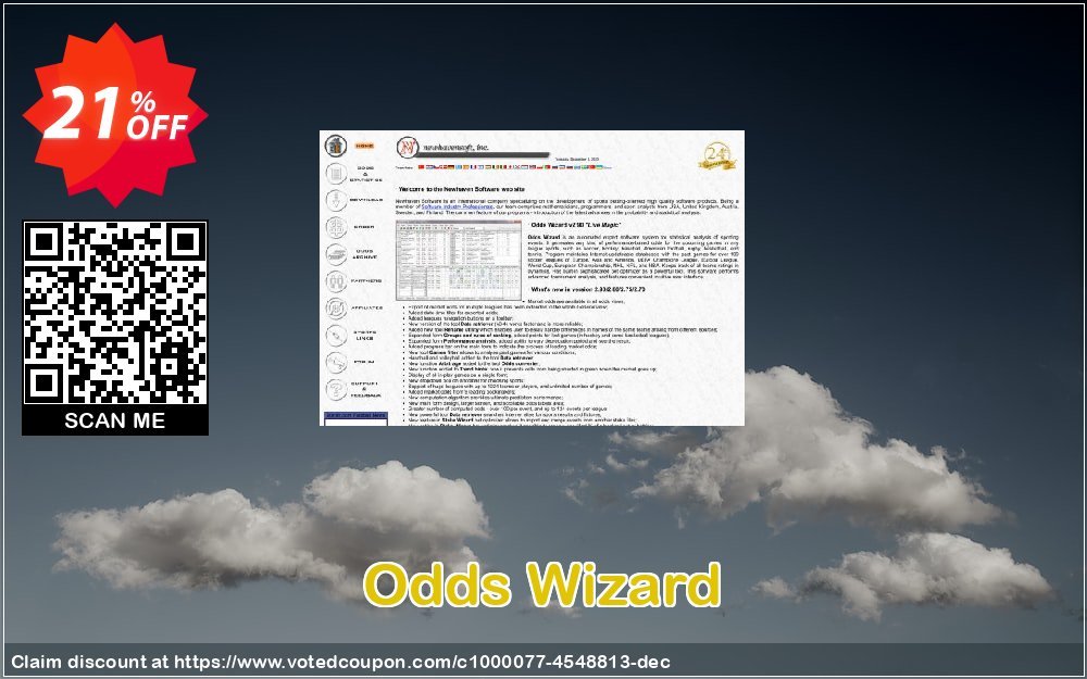 Odds Wizard Coupon, discount Odds Wizard awful discounts code 2023. Promotion: awful discounts code of Odds Wizard 2023