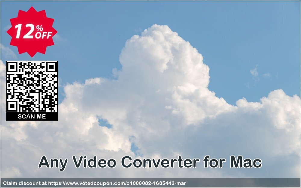 Any Video Converter for MAC Coupon, discount Any Video Converter for Mac formidable sales code 2024. Promotion: formidable sales code of Any Video Converter for Mac 2024