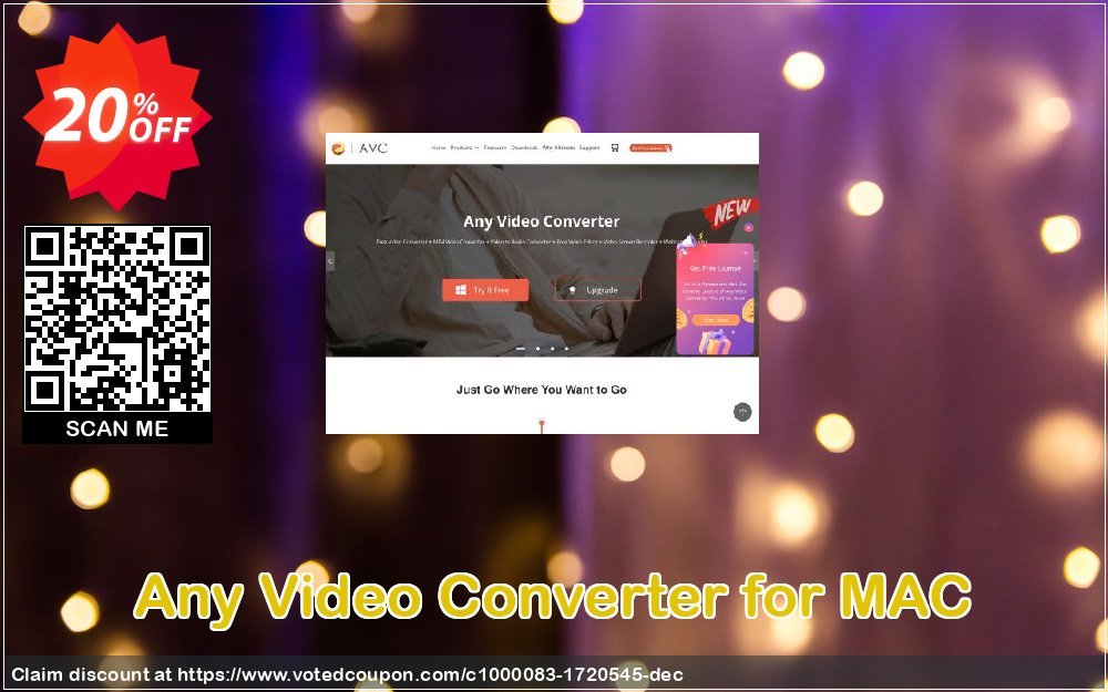 Any Video Converter for MAC Coupon, discount Any Video Converter for MAC marvelous promo code 2023. Promotion: marvelous promo code of Any Video Converter for MAC 2023