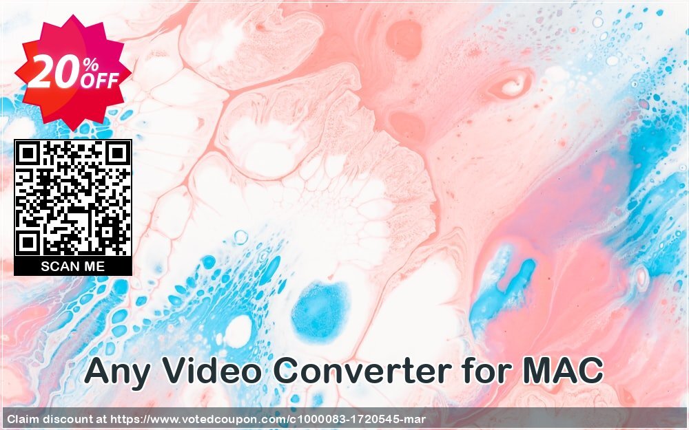 Any Video Converter for MAC Coupon, discount Any Video Converter for MAC marvelous promo code 2024. Promotion: marvelous promo code of Any Video Converter for MAC 2024