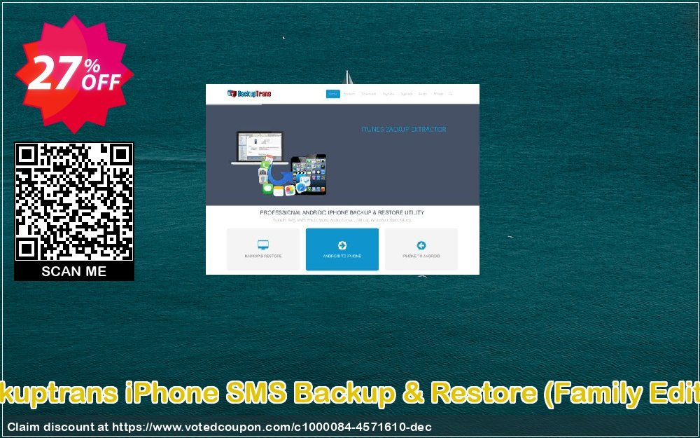 Backuptrans iPhone SMS Backup & Restore, Family Edition  Coupon Code Apr 2024, 27% OFF - VotedCoupon