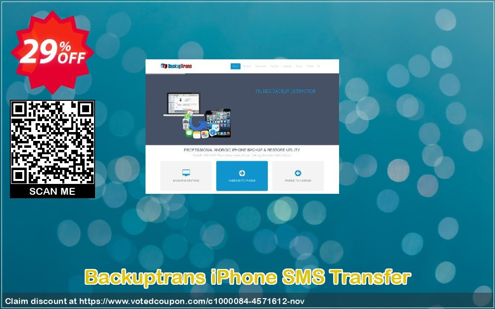 Backuptrans iPhone SMS Transfer Coupon Code Apr 2024, 29% OFF - VotedCoupon