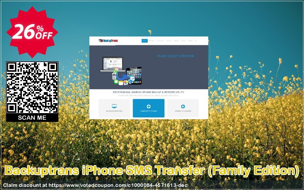 Backuptrans iPhone SMS Transfer, Family Edition  Coupon Code Apr 2024, 26% OFF - VotedCoupon