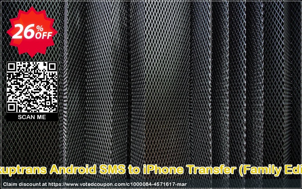 Backuptrans Android SMS to iPhone Transfer, Family Edition  Coupon, discount Backuptrans Android SMS to iPhone Transfer (Family Edition) staggering promo code 2024. Promotion: stunning discount code of Backuptrans Android SMS to iPhone Transfer (Family Edition) 2024